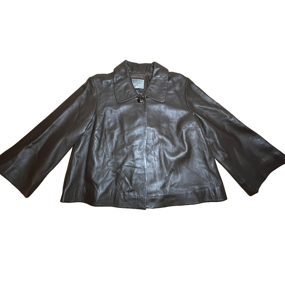 Mac & Jac Leather Jacket Top Closure